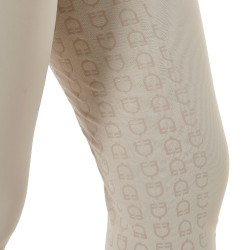 Pantalon femme avec grip intégral Aria en tissu technique Equestro Oxford tan Rose