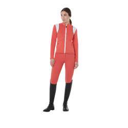 Pantalon femme avec grip intégral Aria en tissu technique Equestro Rouge coquelicot
