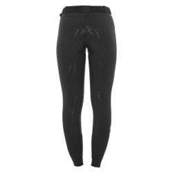 Pantalon femme avec grip intégral Aria en tissu technique Equestro Noir