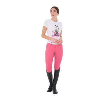 Pantalon femme avec grip intégral Aria en tissu technique Equestro Pantalon femme avec grip intégral Aria en tissu technique Equestro