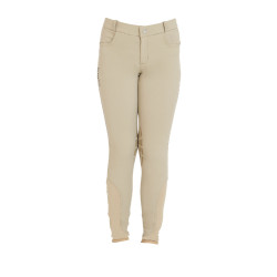 Pantalon enfant en tissu technique Equestro Encens Beige