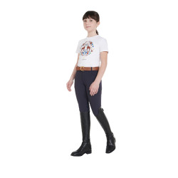Pantalon enfant en tissu technique Equestro Marine Bleu marine