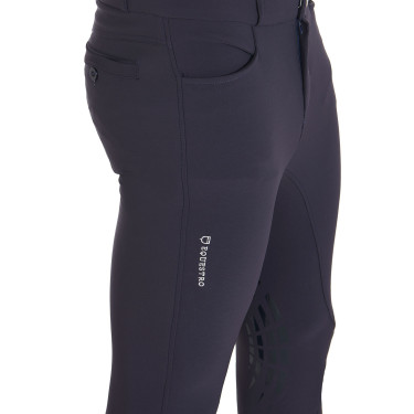 Pantalon avec grip genou homme en tissu technique Equestro Pantalon avec grip genou homme en tissu technique Equestro