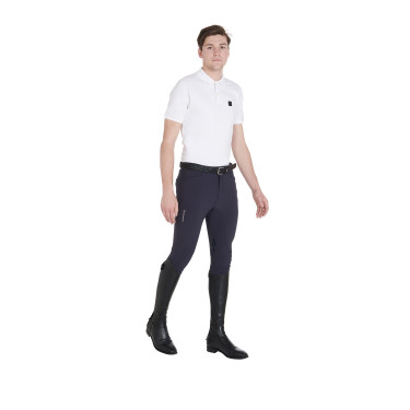 Pantalon avec grip genou homme en tissu technique Equestro Pantalon avec grip genou homme en tissu technique Equestro