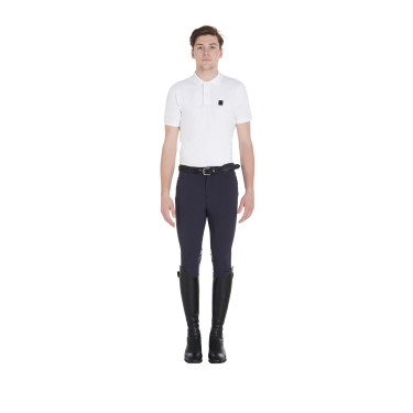 Pantalon avec grip genou homme en tissu technique Equestro Pantalon avec grip genou homme en tissu technique Equestro
