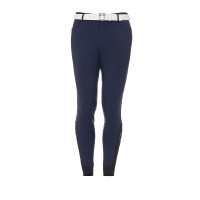 Pantalon avec grip complet homme en tissu technique Equestro Marine blazer