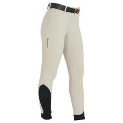 Pantalon ajusté femme avec grip complet Aria Equestro Dollar sable Blanc