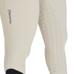 Pantalon ajusté femme avec grip complet Aria Equestro Dollar sable Blanc