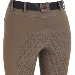 Pantalon ajusté femme avec grip complet Aria Equestro Walnut Marron