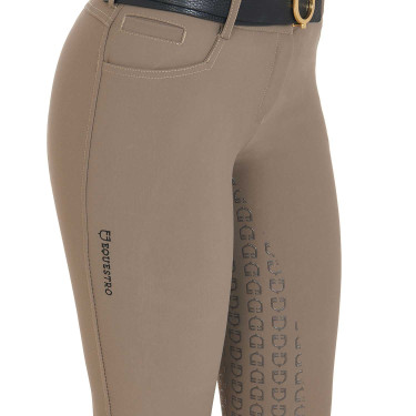 Pantalon ajusté femme avec grip complet Aria Equestro Walnut Marron