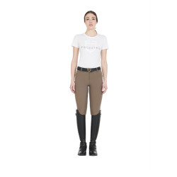 Pantalon ajusté femme avec grip complet Aria Equestro Walnut Marron