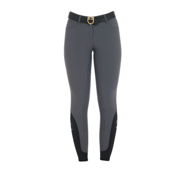 Pantalon ajusté femme avec grip complet Aria Equestro Asphalte Gris