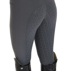 Pantalon ajusté femme avec grip complet Aria Equestro Asphalte Gris