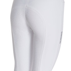 Pantalon ajusté femme avec grip complet Aria Equestro Blanc