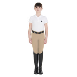 Pantalon ajusté enfant Amani Equestro Encens Beige