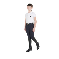 Pantalon ajusté enfant Amani Equestro Marine Bleu marine