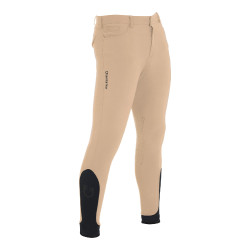 Pantalon ajusté avec grip homme avec logo Caspar Equestro Encens Beige