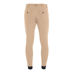Pantalon ajusté avec grip homme avec logo Caspar Equestro Encens Beige