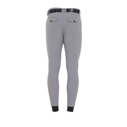 Pantalon ajusté avec grip homme avec logo Caspar Equestro Gris givre