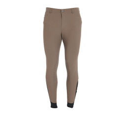 Pantalon ajusté avec grip homme avec logo Caspar Equestro Walnut Marron