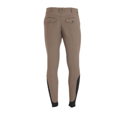 Pantalon ajusté avec grip homme avec logo Caspar Equestro Walnut Marron