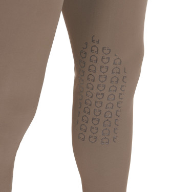 Pantalon ajusté avec grip homme avec logo Caspar Equestro Walnut Marron