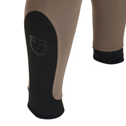 Pantalon ajusté avec grip homme avec logo Caspar Equestro Walnut Marron