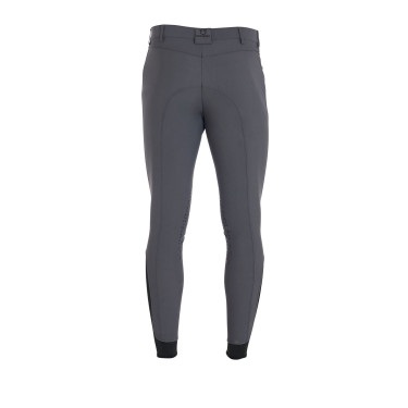 Pantalon ajusté avec grip homme avec logo Caspar Equestro Asphalte Gris