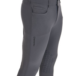 Pantalon ajusté avec grip homme avec logo Caspar Equestro Asphalte Gris