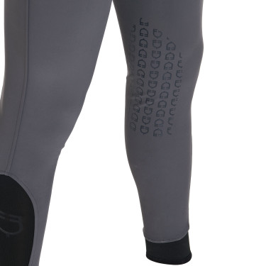 Pantalon ajusté avec grip homme avec logo Caspar Equestro Asphalte Gris