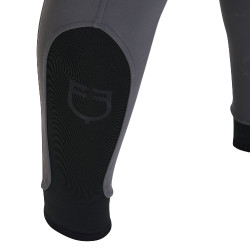 Pantalon ajusté avec grip homme avec logo Caspar Equestro Asphalte Gris