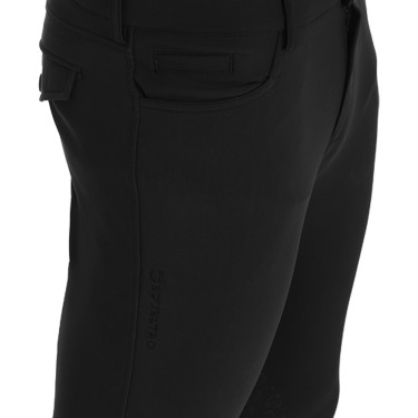 Pantalon ajusté avec grip homme avec logo Caspar Equestro Noir