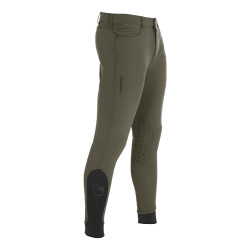 Pantalon ajusté avec grip homme avec logo Caspar Equestro Vert militaire Bleu