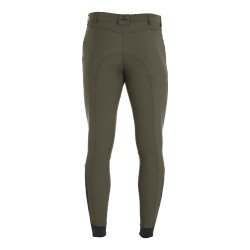 Pantalon ajusté avec grip homme avec logo Caspar Equestro Vert militaire Bleu