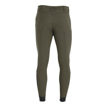 Pantalon ajusté avec grip homme avec logo Caspar Equestro Vert militaire Bleu