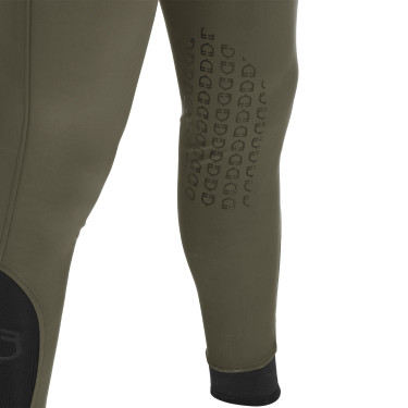 Pantalon ajusté avec grip homme avec logo Caspar Equestro Vert militaire Bleu