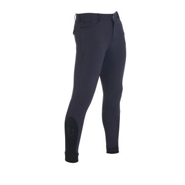 Pantalon ajusté avec grip homme avec logo Caspar Equestro Marine Bleu marine