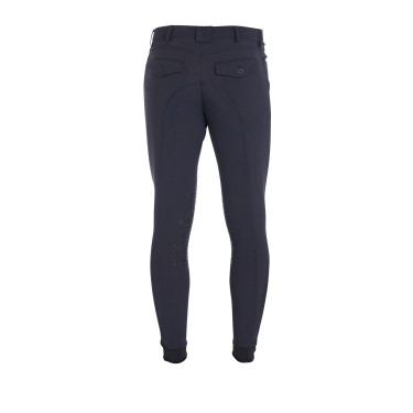 Pantalon ajusté avec grip homme avec logo Caspar Equestro Marine Bleu marine