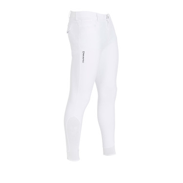 Pantalon ajusté avec grip homme avec logo Caspar Equestro Blanc