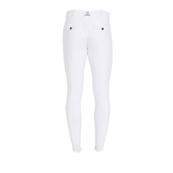 Pantalon ajusté avec grip homme avec logo Caspar Equestro Blanc