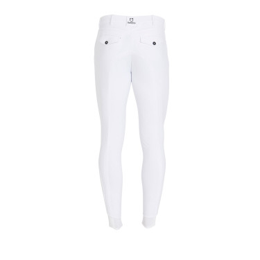 Pantalon ajusté avec grip homme avec logo Caspar Equestro Blanc