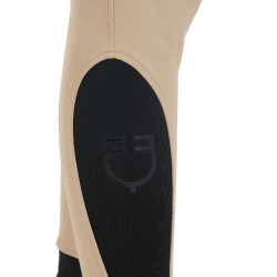 Pantalon ajusté avec grip femme avec logo Zenda Equestro Encens Beige