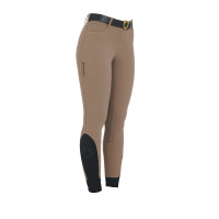 Pantalon ajusté avec grip femme avec logo Zenda Equestro Asphalte Gris