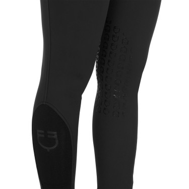 Pantalon ajusté avec grip femme avec logo Zenda Equestro Noir