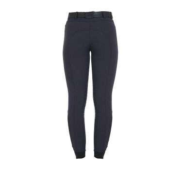 Pantalon ajusté avec grip femme avec logo Zenda Equestro Marine Bleu marine