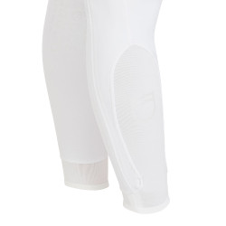 Pantalon ajusté avec grip femme avec logo Zenda Equestro Blanc