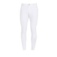 Pantalon ajusté avec grip intégral homme Aria Equestro Blanc