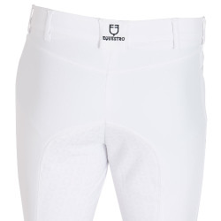 Pantalon ajusté avec grip intégral homme Aria Equestro Blanc