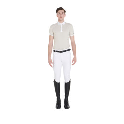 Pantalon ajusté avec grip intégral homme Aria Equestro Blanc