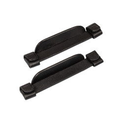 Œillères en cuir pour chevaux Equestro Noir Œillères en cuir pour chevaux Equestro Noir